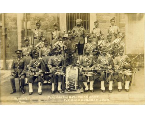 WORLD WAR ONE.  A COLLECTION OF REAL PHOTOGRPAHIC POSTCARDS, C1914-18 including groups of soldiers, one at Stonehenge, Indian