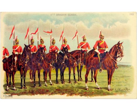 MILITARY.  A COLLECTION OF POSTCARDS, C1900-02  undivided back comprising chromo British Army and Royal Naval Uniforms, sever