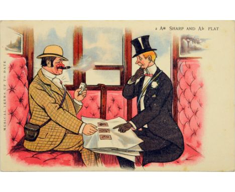 AN ALBUM OF POSTCARDS, C1906-23 including undivided back, chromo, teddy bears including Syllikuss, T Browne, R Carter, F Spur