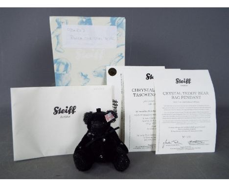 Steiff - A boxed, limited edition Steiff bear # 036323 'Black Crystal Bear', white tag, approximately 11 cm (h)