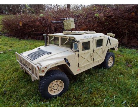 HG - HG P408 Humvee style with light and sound Function 1/10 scale 2.4G 4WD 16CH 30km/h Rc Model U.S.4X4. Painted in Military