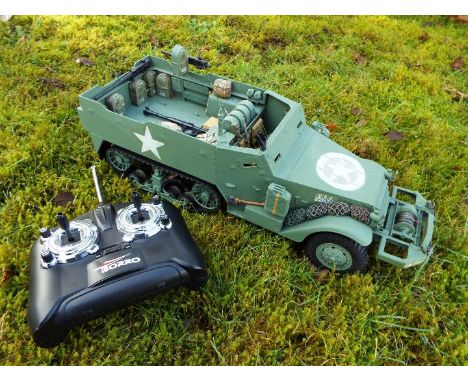 Torro - M16 half track-laying vehicle in US army WW2 livery. Vehicle frames and drive chain are almost completely made from m