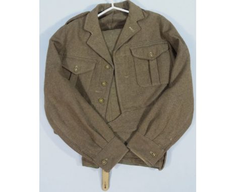 A Clifford Williams army battle dress, comprising trousers and tunic, size no. 7.