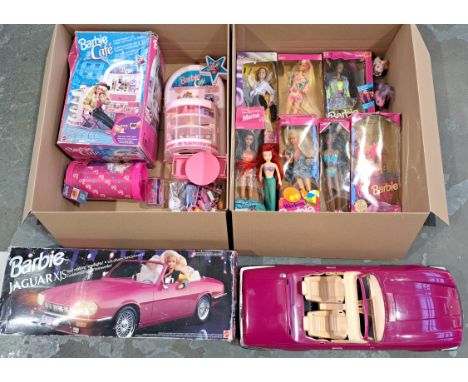 Mattel Barbie Collection Including: (1) Barbie Jaguar XJS #1665, (2) Barbie Caf&eacute; #10134, (3) Barbie Accessory Case, (4