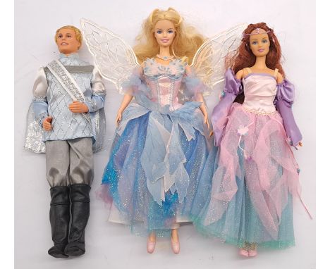 Mattel Barbie Swan Lake 2003 Dolls Including: (1) Odette (With Wings), (2) Theresa, (3) Prince Daniel, Unchecked For Complete