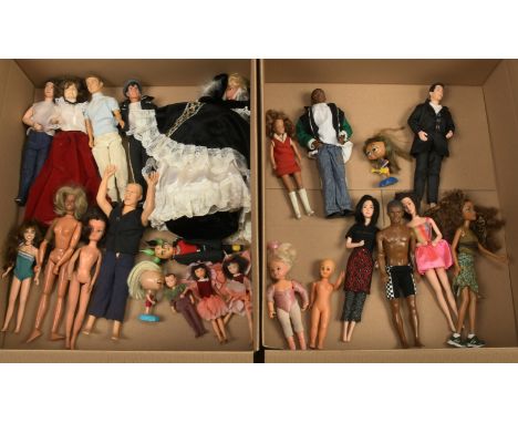 Teenage vintage fashion dolls and others, includes: Pedigree Sindy; Hornby Flower Fairies; Hasbro Jem; Mattel Barbie; Disney 