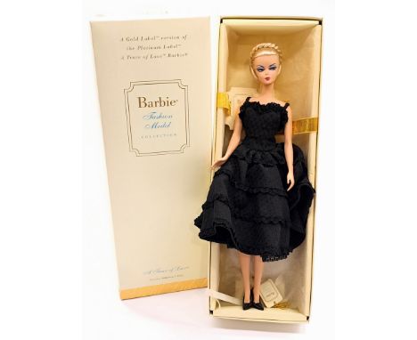 Mattel Silkstone Barbie dressed in Black Enchantment (dress and shoes only), within Good incorrect box (ink notation to botto