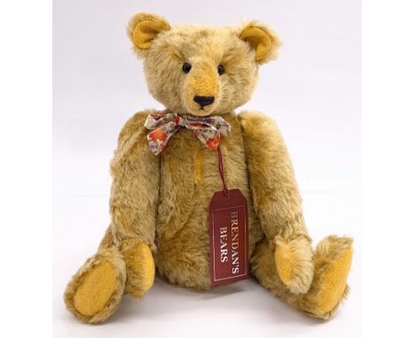 Brendan's Bears Kellan, artist designed teddy bear, mohair, reverse mohair pads and inner ears, boot button eyes, fully joint