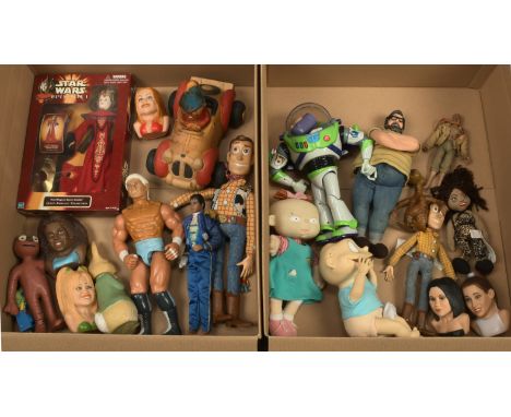 TV &amp; Film related action figures, plush toys, etc, includes: Hasbro Star Wars Episode 1 Royal Elegance Queen Amidala, box