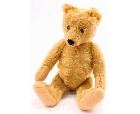 Steiff Vintage Original Teddy Bear, EAN 5335, 1950's/1960's, golden mohair, fully jointed, black and brown glass eyes, black 