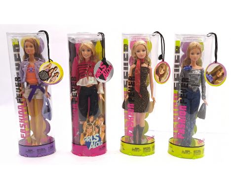 Mattel Fashion Fever Doll Group Including: (1) Girls Aloud Sarah J5478, (2) Barbie H0866, (3) Kayla H0892, (4) Barbie H0867, 