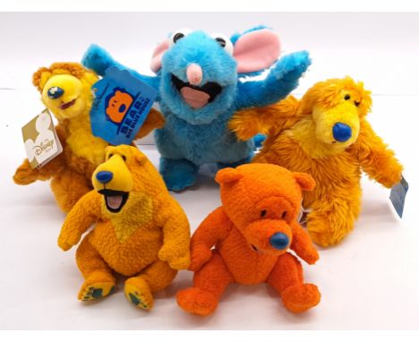 Disney Bear In The Big Blue House Plush Group Including: (1) Jim Henderson Bear In The Big Blue House, 7" With Swing Labels (