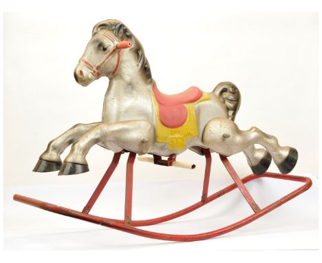 Mobo tinplate vintage rocking horse, some surface corrosion, Fair Plus to Good.