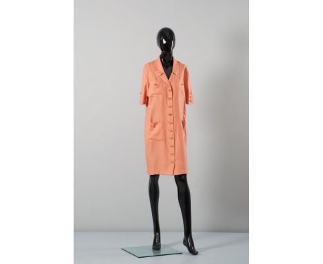 CELINE, QUATTRO CAPI ABITO, CARDIGAN, GONNA E GILET 1) Gonna Celine vintage in crÃªpe di lana chiusura a gancio ed anello in 