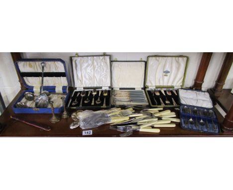 Shelf of flatware