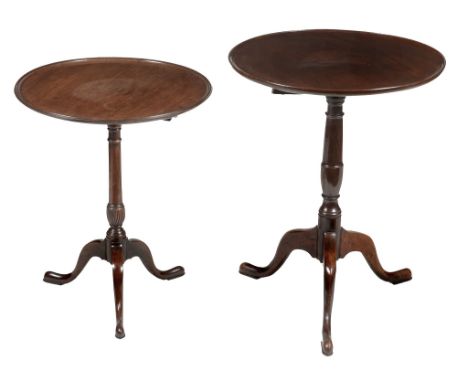 A George III mahogany tripod table, circa 1770  A George III mahogany tripod table,   circa 1770, the dished circular top wit