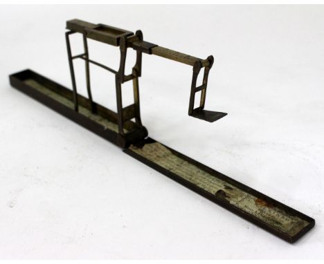 A LATE 18TH CENTURY CASED SET OF SOVEREIGN SCALES by A Wilkinson, Kirkby, Liverpool, 12cm approximately