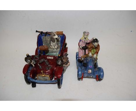 Two novelty vintage car models designed by Basil Matthews (2)