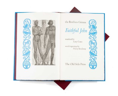 GRIMM (BROTHERS) Faithful John, wood engravings by Harry Brockway, published by OLD STILE PRESS, 1998, limited edition 72/220