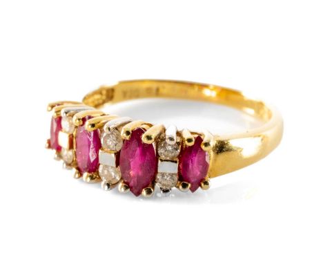 18K GOLD PINK GEMSTONE & DIAMOND RING, ring size L, 3.1gmsProvenance: private collection Swansea, by family descentComments: 