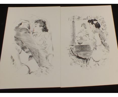 Erotic Print Society, Georges De Sant Croix, sixteen litho prints in slipcase, No.698/2500