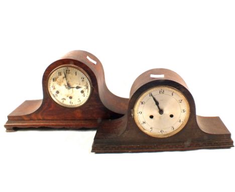 Five various mantel clocks