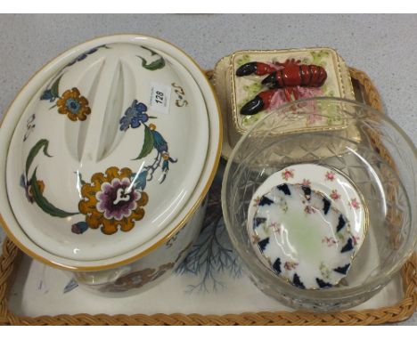 A Royal Worcester Palmyra tureen plus other china and glass