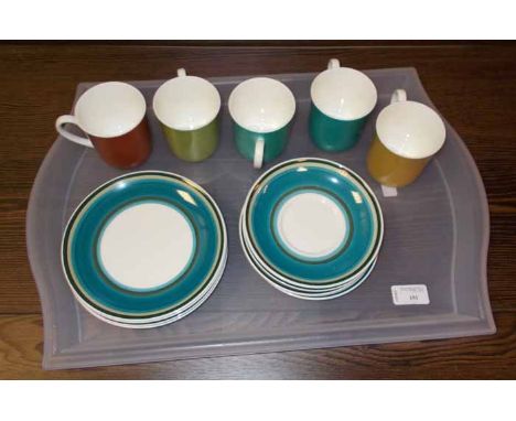 WEDGWOOD SUSIE COOPER DESIGN 'GAY STRIPES' PART TEA SET