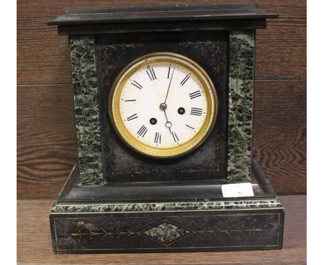 FRENCH SLATE MANTEL CLOCK