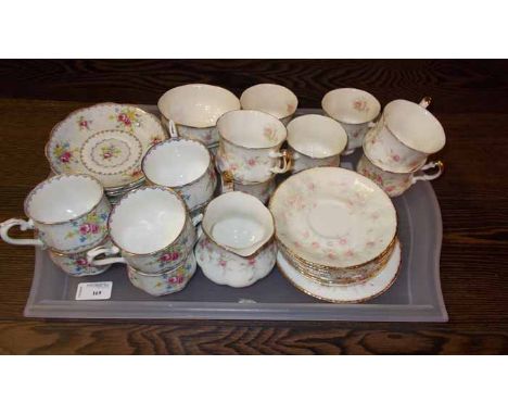 PARAGON VICTORIAN ROSE PART TEA SET 
together with a Royal Albert part tea set 