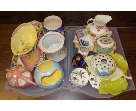 COLLECTION OF GOOD CERAMICS 
including Carlton ware, Royal Winton, Poole etc ( 2 trays )