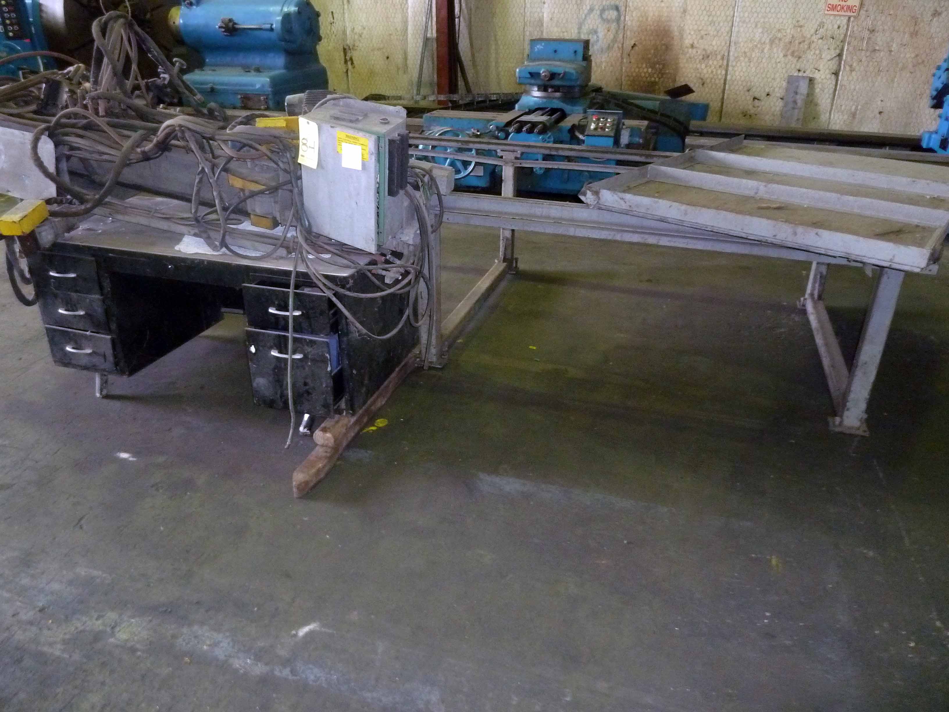 CUTTING MACHINE, LINDE MDL. CM50, w/track & table