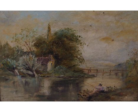 Mixed artworks; framed oils, prints, Chinese silkwork panel, small framed mirror etc all small size (one box)