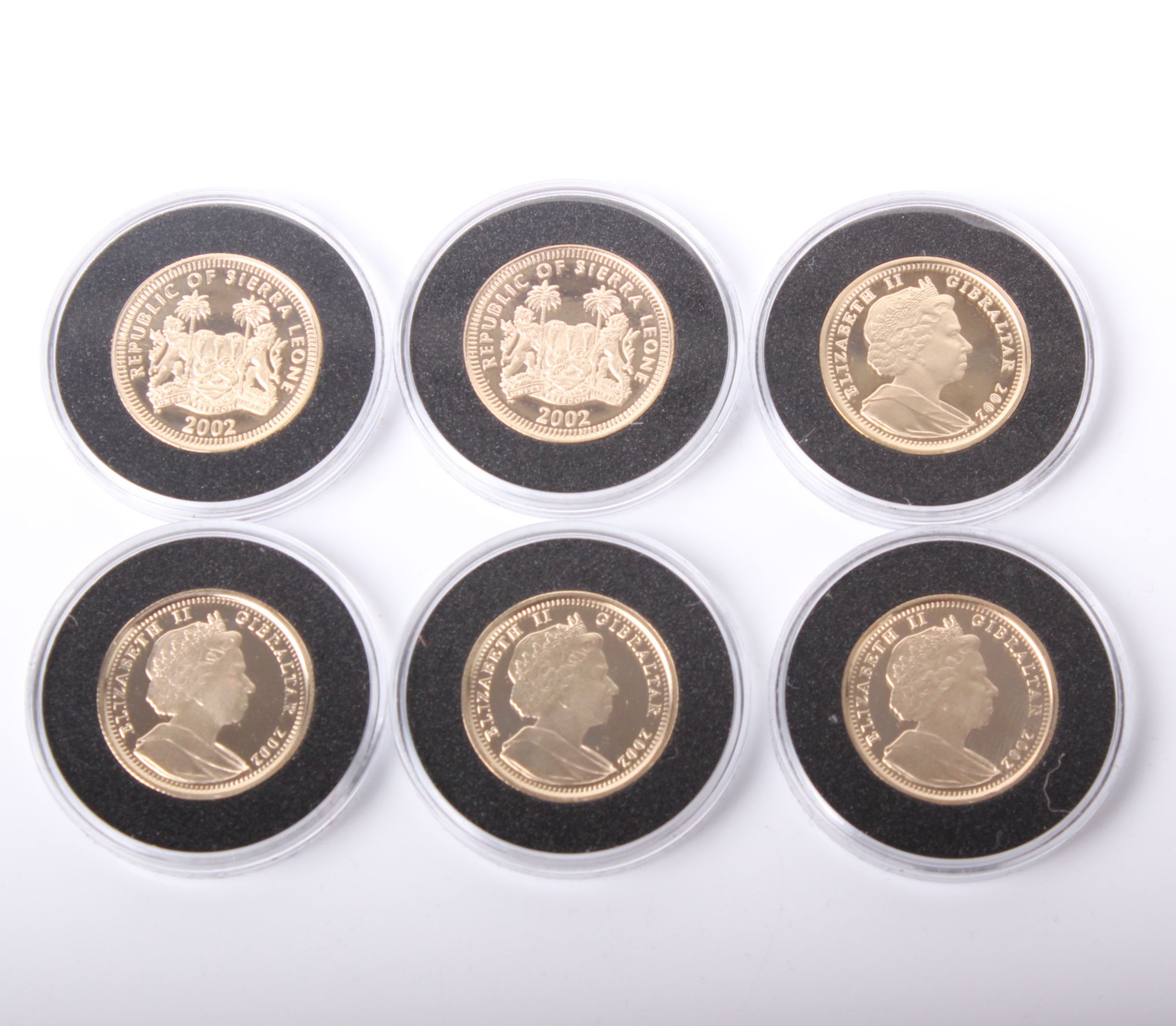 Westminster Golden Jubilee six gold coin collection; Commonwealth