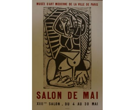 Picasso Art Exhibition PosterMusee d'art modern de la ville Paris Salon de Mai76 x 49cm 