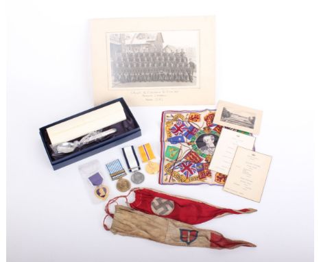 A mixed lot comprising five reproduction medals including Trafalgar medal, UN Korea medal; an Arthur Price reproduction 'RMS 