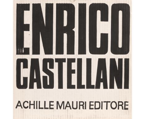 Enrico CASTELLANI (Castelmassa, 1930) Enrico Castellani Pittore Livre et concetto spaziale dans un emboîtage en carton fort d