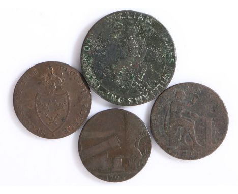 Tokens- John Wilkinson iron master half penny 1791, John Wilkinson master iron monger half penny 1793, William James Williams