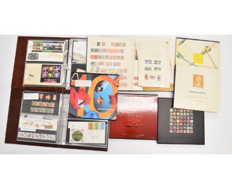 A large GB and world stamp collection in various albums and stockbooks, includes GB mint definitives, commemoratives, first d