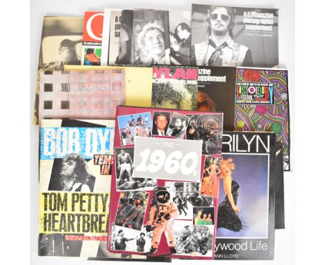 Rock / Pop programmes and early Q magazines including Glastonbury, Bob Dylan, Steve Winwood, Elton John, Paul Simon Graceland