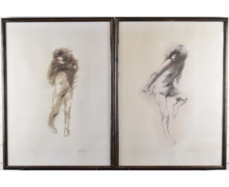 Ralph Brown (1928-2013) two signed prints of nude ladies, one limited edition, 190/200 the other artist's proof X, each 75 x 