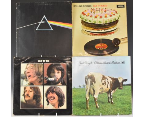 Thirty three Prog and Classic Rock LPs including The Beatles Let It Be (PCS 7096) 'red apple', Rolling Stones Let It Bleed (S