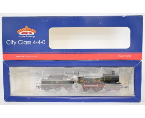 Bachmann Branch-Line 00 gauge model railway City Class 4-4-0 locomotive, 'City of London' GWR monogram 3439, 31-727, in origi