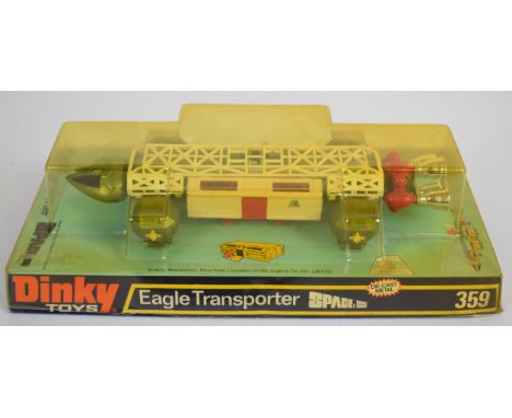 Dinky Toys Space:1999 diecast model Eagle Transporter, 359, in original bubble display box.