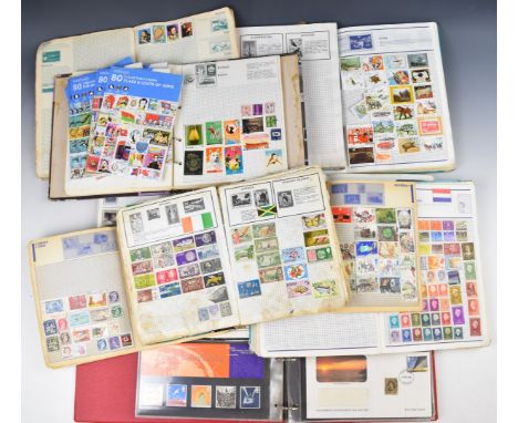 A stamp collection in ten various vintage albums, countries represented include GB, France, Australia, Germany and China