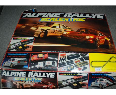 A Scalextric Alpine Rallye set Condition Report: Available upon request