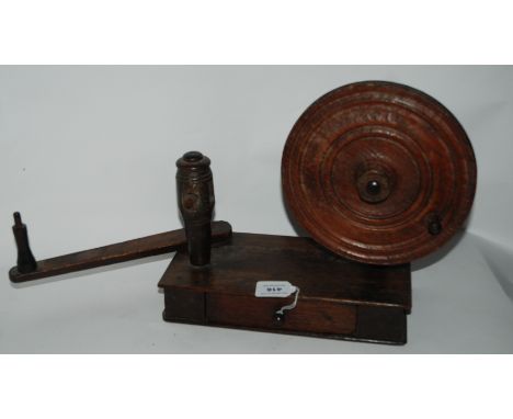 An early bobbin winder, 30cm wide Condition Report: Available upon request