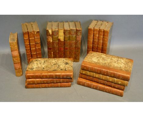 The Works of Alexander Pope, printed by James Donaldson, Edinburgh, 1789, within six leather bound volumes, together with a s