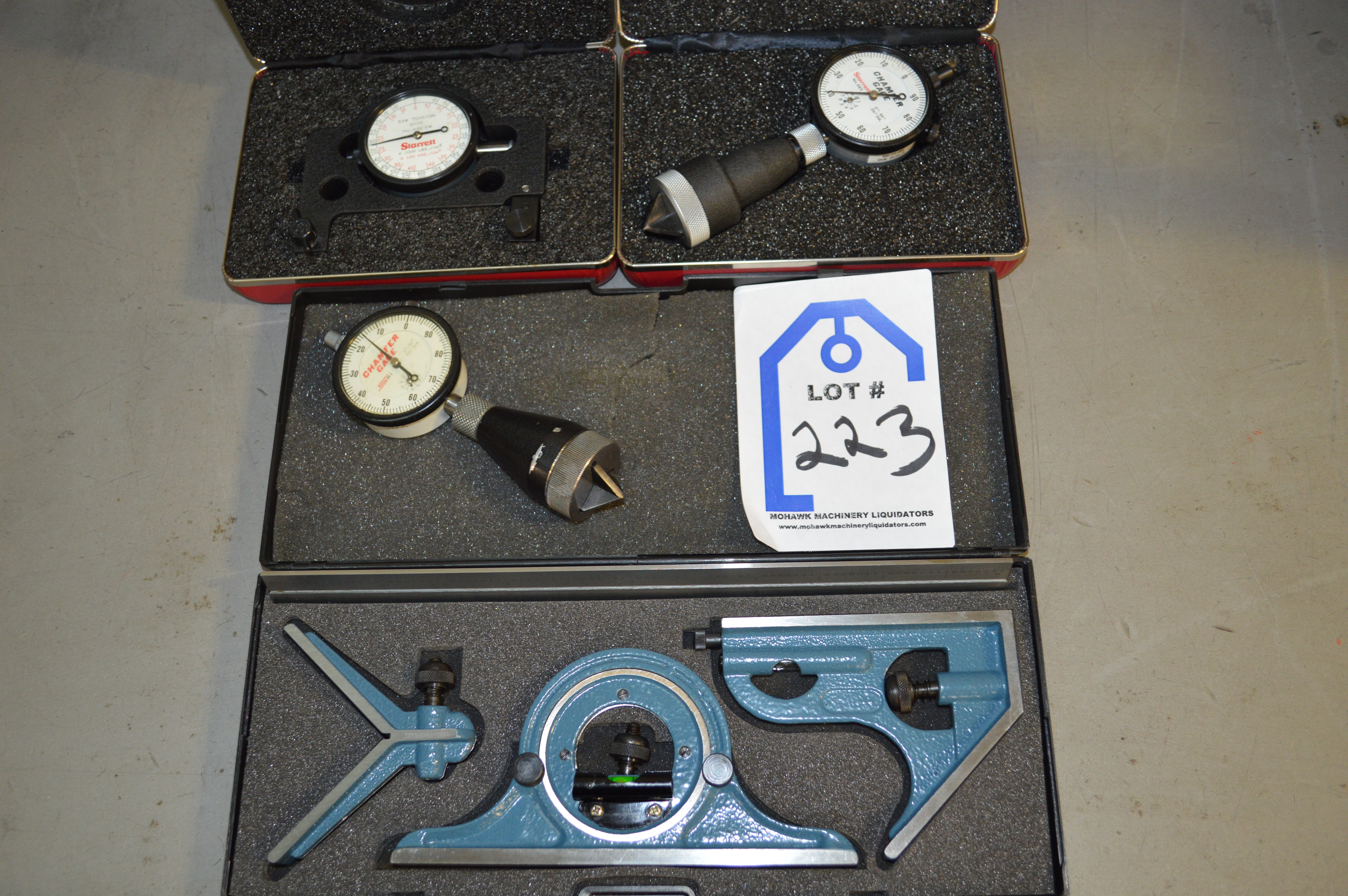 Qty (1) Starrett Chamfer Gages No 683, .010 0 °90 °, Qty (1) Spi