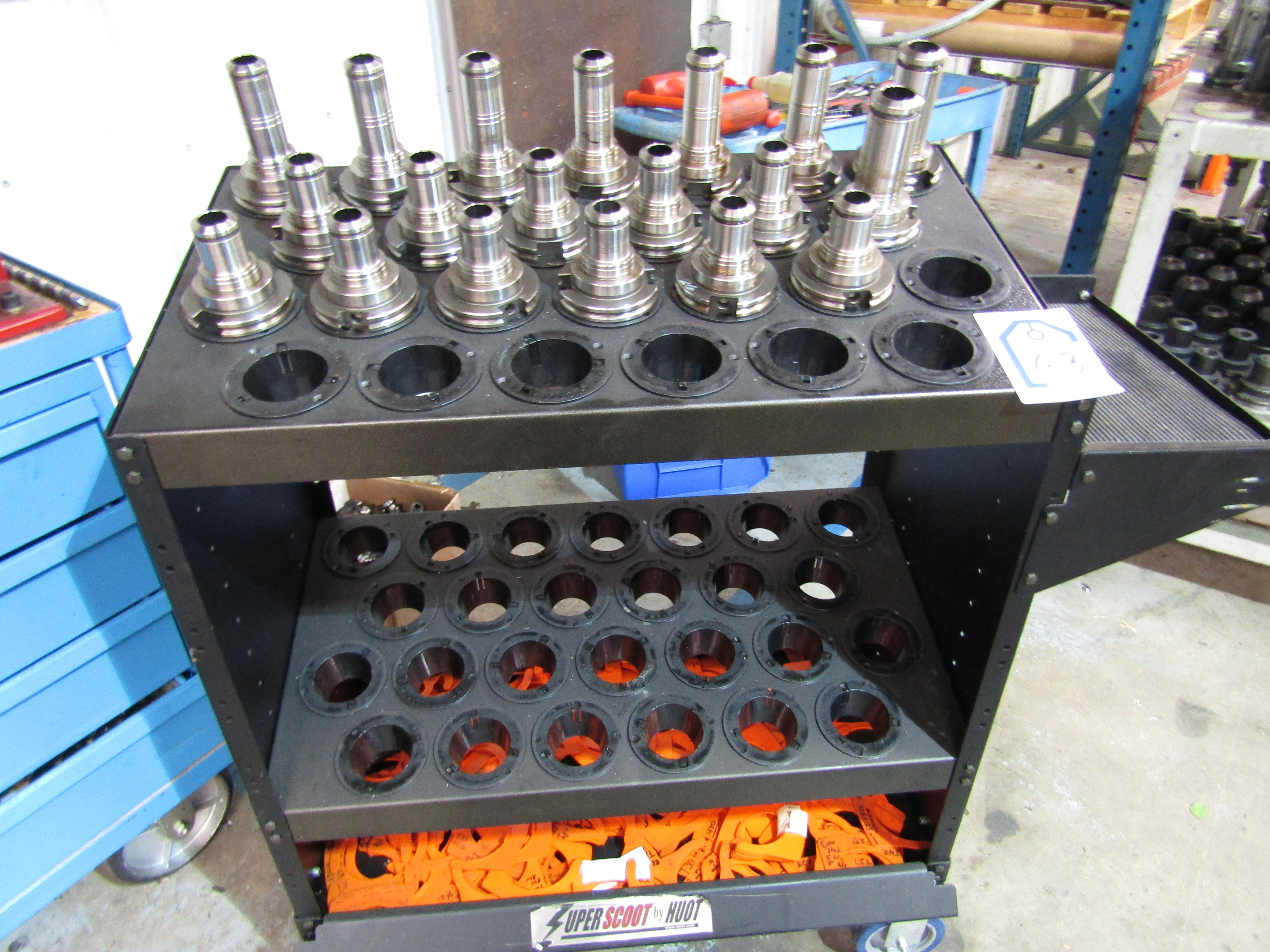 Qty (19) RegoFix Power Grip Tool Holders with Tool Cart. 25 Loading